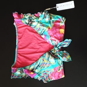 Seafolly tie front crop top
